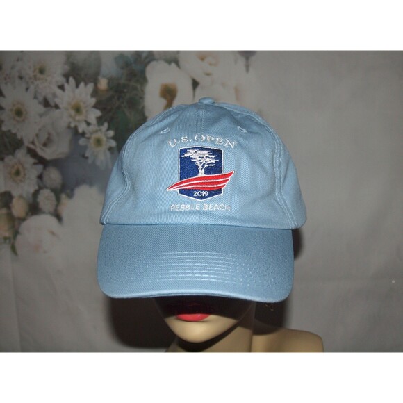 US Open Golf Pebble Beach 2019 Blue Unisex Strap back Hat Cap USGA Member NEW - Picture 1 of 5
